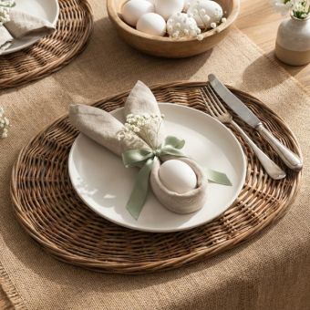 Woven Willow Oval Placemat