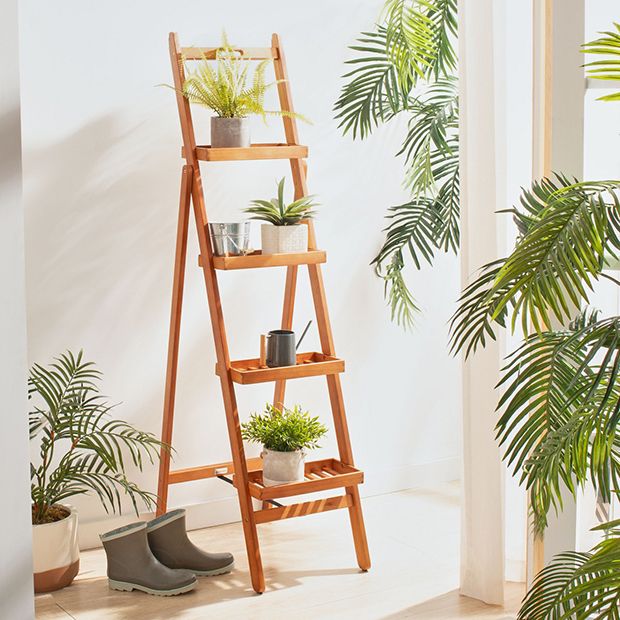 Antique Farmhouse | Tiered Folding Plant Stand