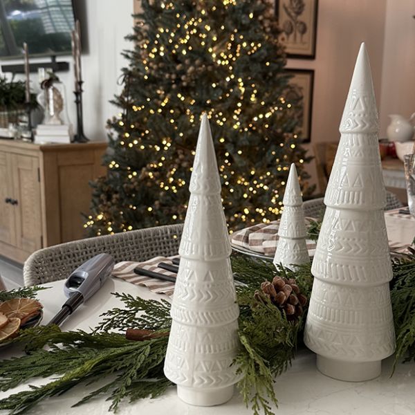 Ceramic Christmas Tree Set of 3