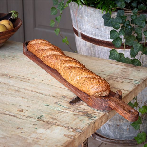 Handled Wooden Baguette Board | Antique Farmhouse