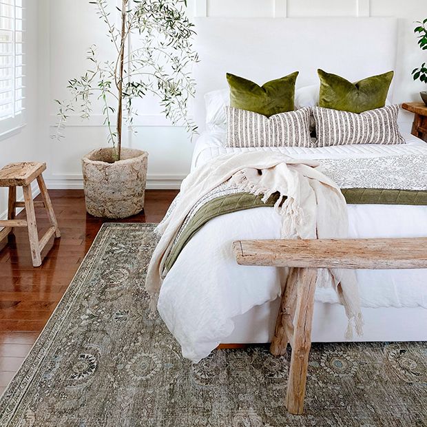 Loloi II Layla Collection Antique/Moss Rug | Antique Farmhouse