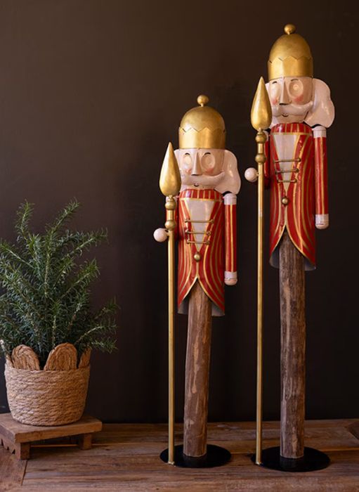 Noble Noel Nutcrackers Set of 2 | Antique Farmhouse