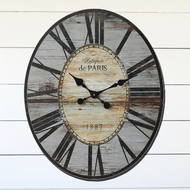 Paris 1887 Wood Clock | Antique Farmhouse