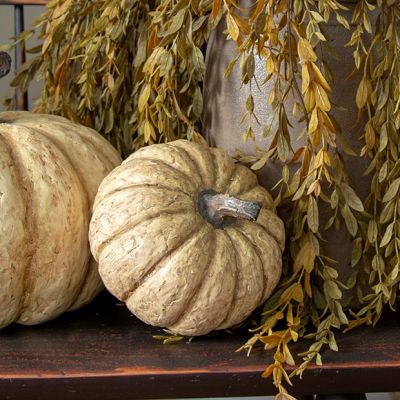 Decorative Paper Mache Pumpkin 6 Inch