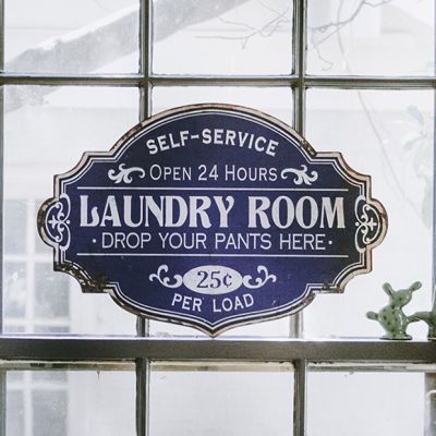 Metal Laundry Room Wall Decor