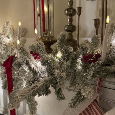 10 Piece 6 Inch Lighted Clip On Candles with Remote Set