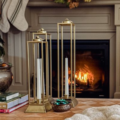 10 Inch White Taper Candle Set of 2