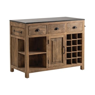 Granite Top Rustic Island