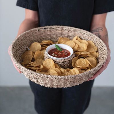 2 Piece Chip and Dip Basket and Bowl Set
