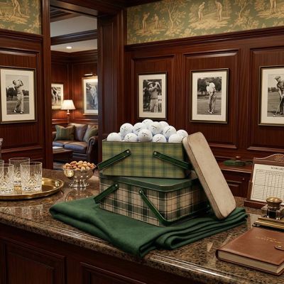 2 Piece Handled Tartan Bin Set