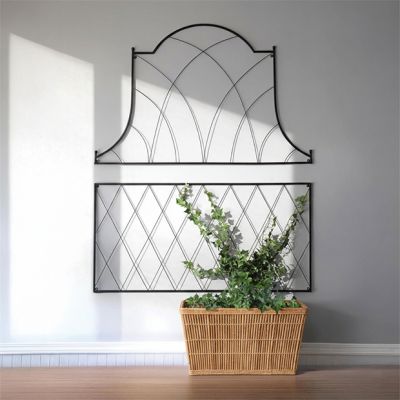 2 Piece Wall Mount Wire Garden Trellis