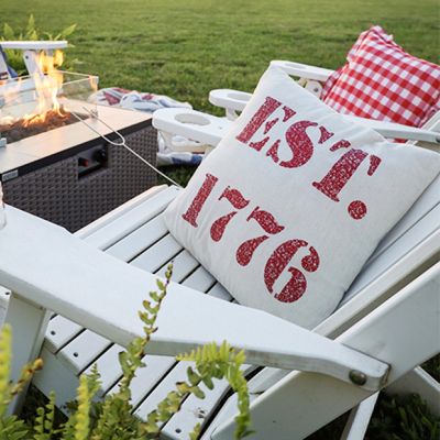 2 Sided Ticking Stripe Throw Pillow
