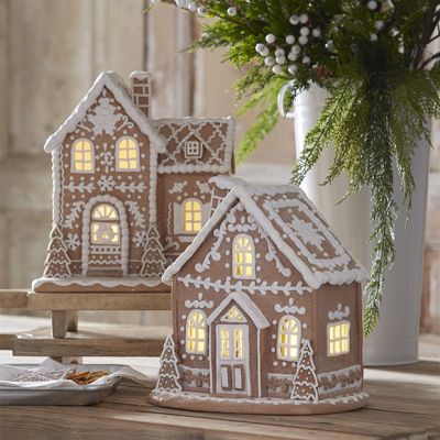 Lighted Gingerbread House 12.5 Inch