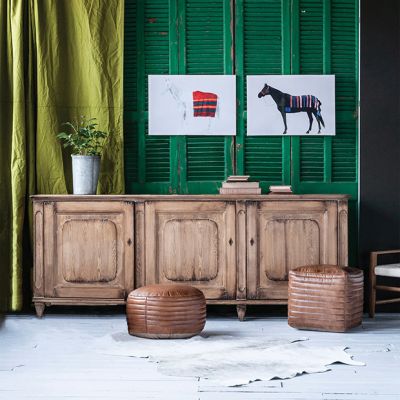 3 Door Classic Farmhouse Pine Sideboard