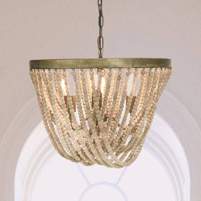 3 Light Draping Beads Chandelier