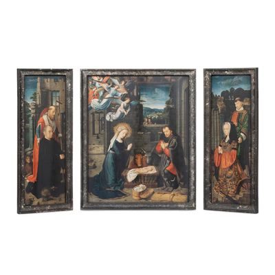 3 Panel Holy Family Renaissance Wall Art
