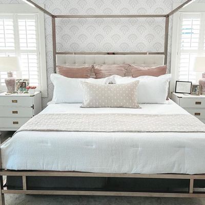 3 Piece Leaf Pattern Pick Stitch Quilt Set