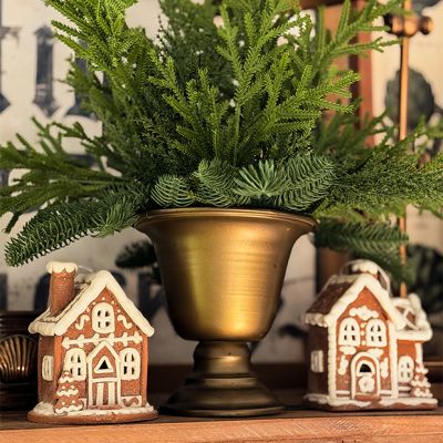 3 Piece Lighted Gingerbread House Ornament Set