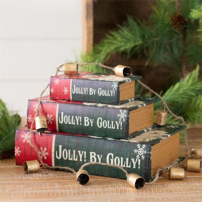 3 Piece Santa Nested Book Box Collection