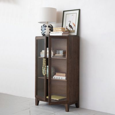 3 Shelf Glass Door Display Cabinet