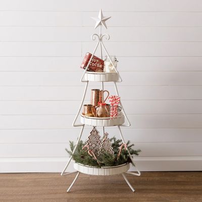 3 Tier Christmas Tree Tray Display Stand
