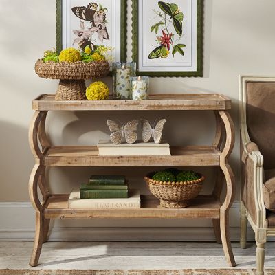 3 Tier Natural Accent Table