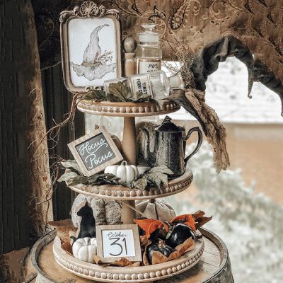 3 Tier Wooden Display Stand