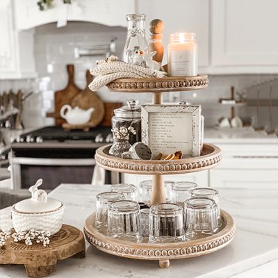 3 Tier Wooden Display Stand