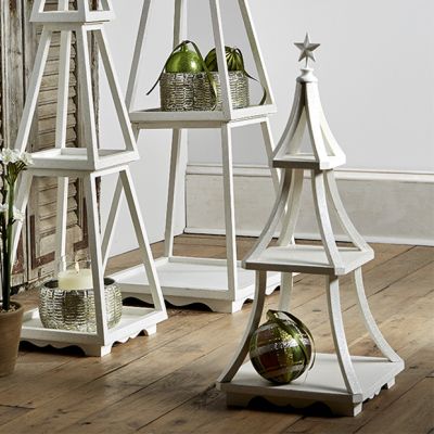 White Tiered Display Tree