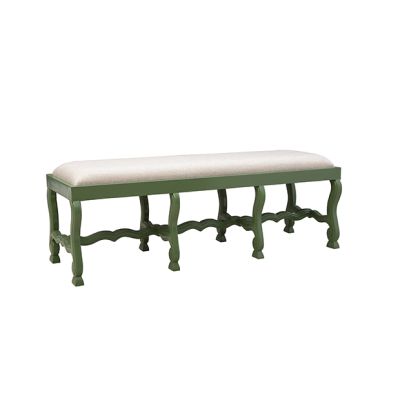 French Country Green Romeo Bench