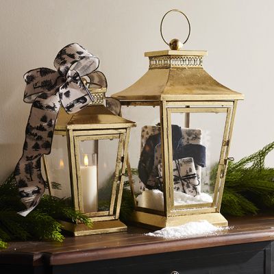 Sophisticated Gold Lanterns Set of 2