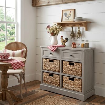 4 Basket Farmhouse Storage Chest
