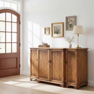 4 Door Pine Farmhouse Sideboard