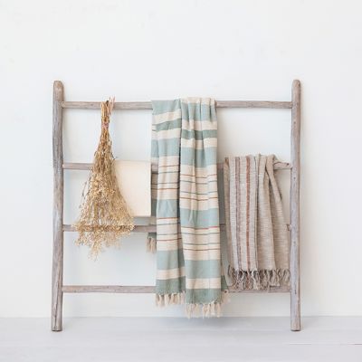 4 Rung Decorative Wooden Ladder