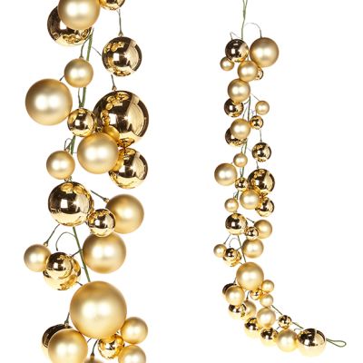 Gold Ball Garland 48 Inch