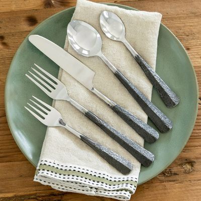 5 Piece Rustic Farmhouse Flatware Set