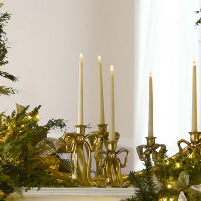 Bow Candlesticks Set of 3