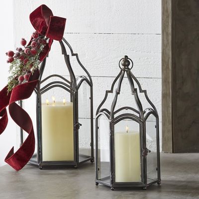 Black Cathedral Lantern Set of 2