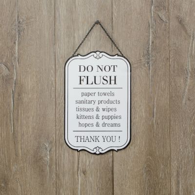 Bathroom Etiquette Wall Hanger