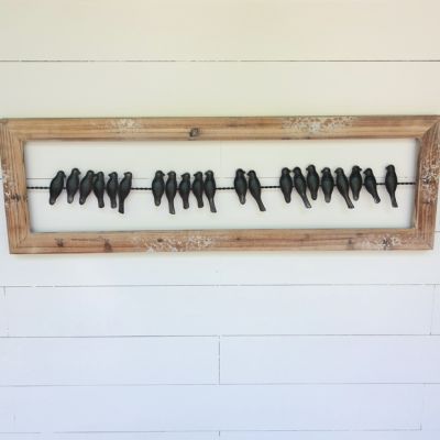 Birds on Wire Wall Art