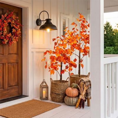 6 ft Lighted Fall Maple Tree