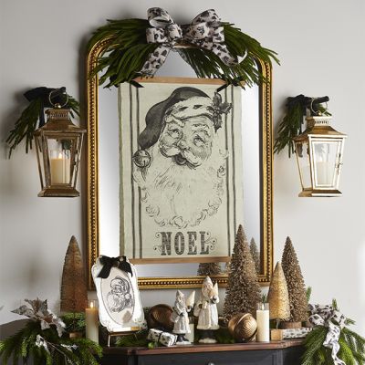 Noel Vintage Santa Gazette Hanging Tapestry