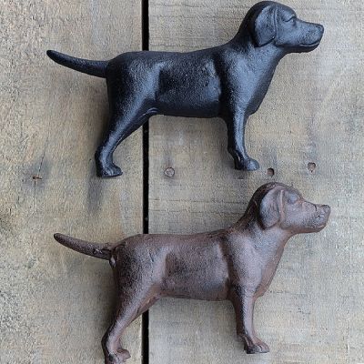 Cast Iron Dog Statues Set of 2