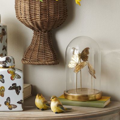 Elegant Butterflies Cloche Display