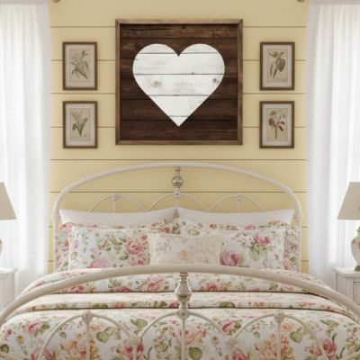 Framed Wood Heart Wall Decor