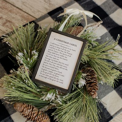 A Christmas Carol Framed Sign Ornament