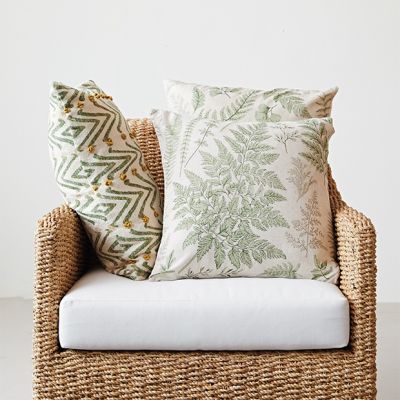Abstract Print Cotton Lumbar Pillow