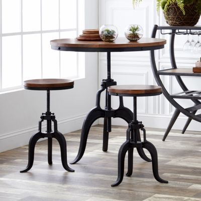 Adjustable Round 3 Piece Bistro Set
