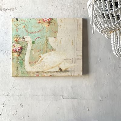 AFH Exclusive Lady Clementine Belgian Linen Wrapped Canvas