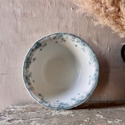 AFH True Vintage Aqua Transferware Small Bowl